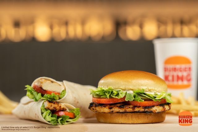 Burger King Flame Grilled Chicken Sandwich and Wraps
