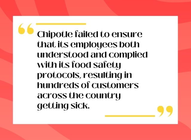 Chipotle food safety pull quote