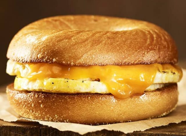 cheddar cheese sandwich from Einstein Bros.