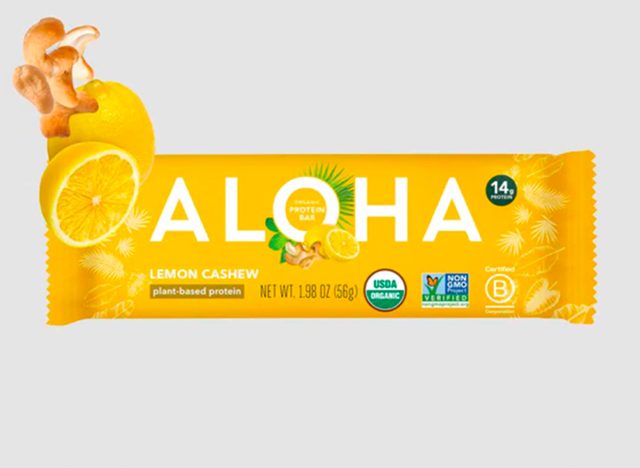 Aloha Lemon Cashew Protein Bars