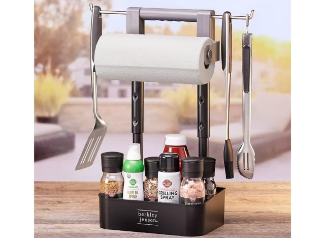 berkley jenson barbecue serving caddy