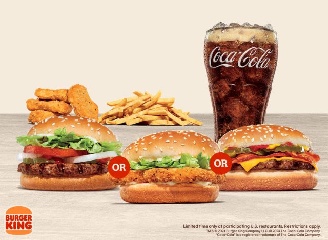 burger king $5 your way value meal promotion