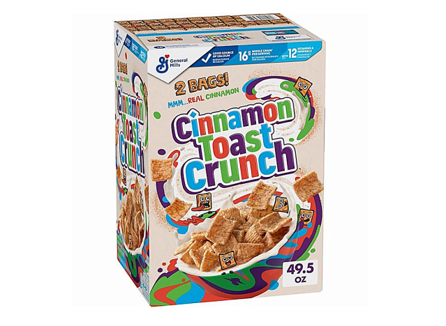 bulk boxes two bags inside cinnamon toast crunch cereal