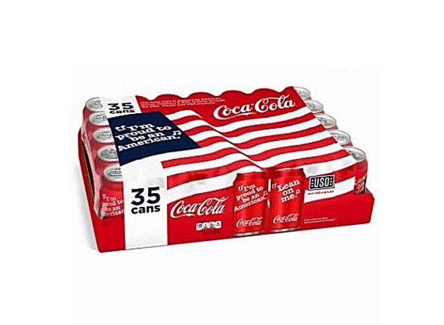 35 pack of patriotic themed coca cola