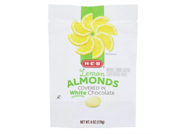 H‑E‑B White Chocolate-Covered Lemon-Flavored Almonds