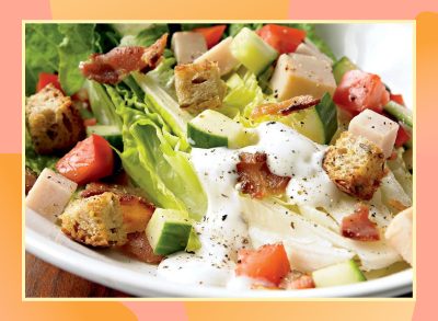 high-protein turkey blt salad