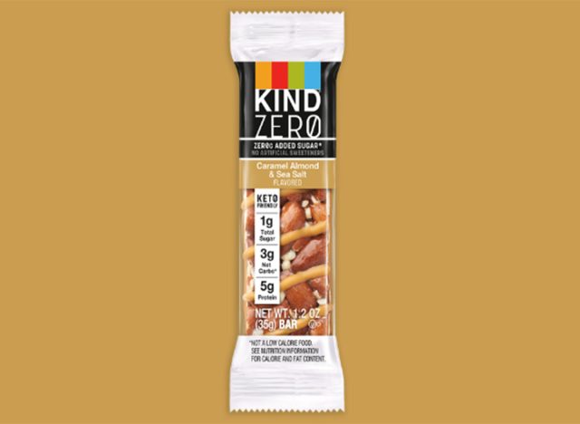 KIND Zero Caramel Almond and Sea Salt