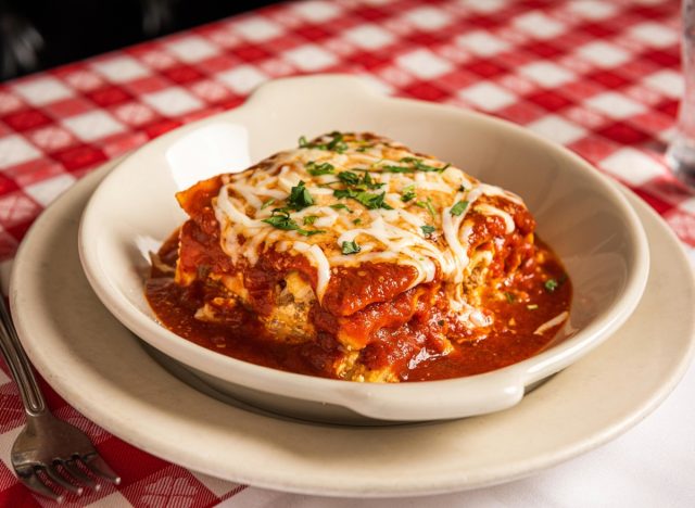 maggiano's mom's lasagna in a bowl