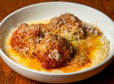 Meatballs at Domenica in New Orleans