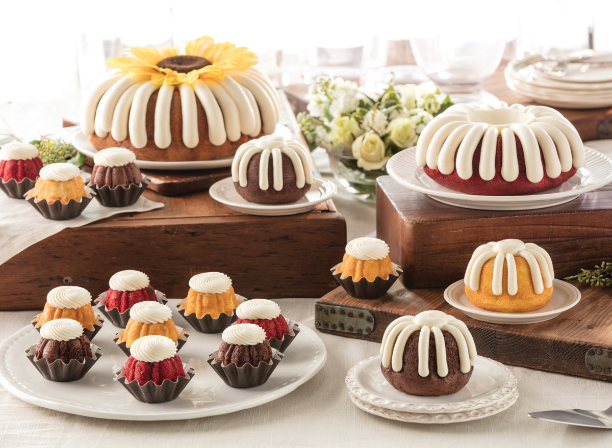 nothing bundt cakes assortment of bundt cakes, bundlets, and bundtinis