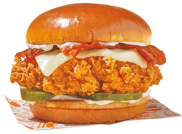 Popeyes Classic Bacon & Cheese Chicken Sandwich