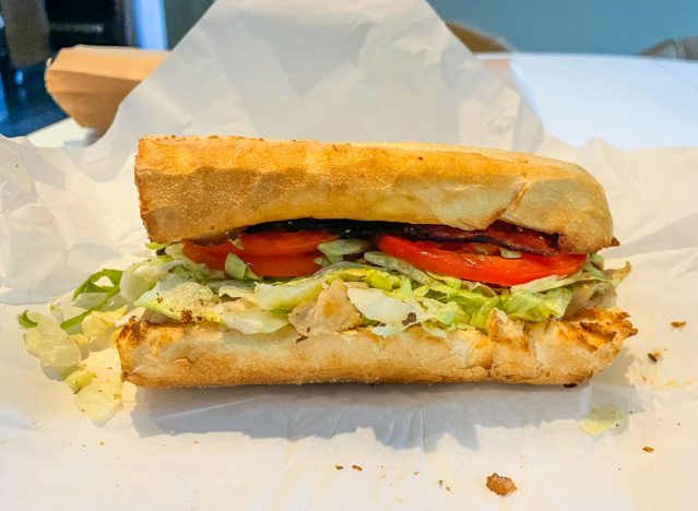 a chicken club from potbelly 