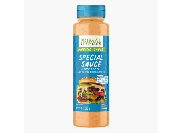 a bottle of primal kitchen special sauce