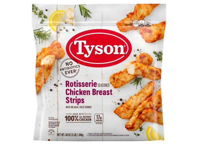 bag of tyson rotisserie chicken breast strips