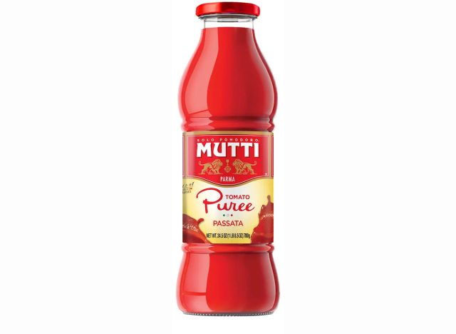 Mutti brand tomato puree