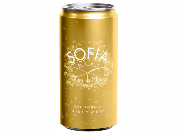 A can of Sofia Mini Blanc de Blancs