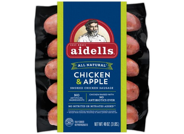 aidell's chicken & apple smoked chicken sausage