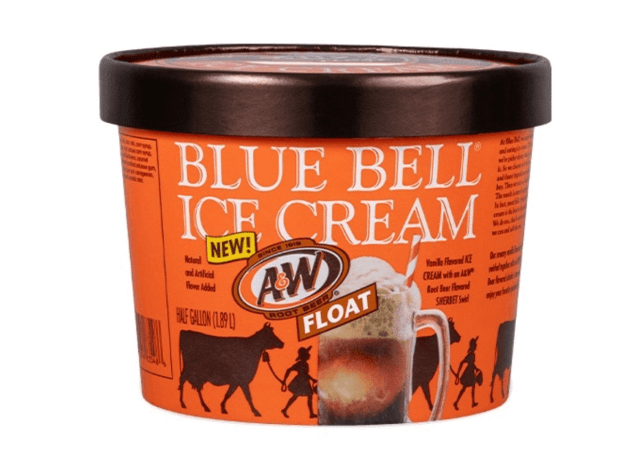 blue bell root beer float ice cream