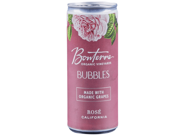 bonterra bubbles rose canned wine