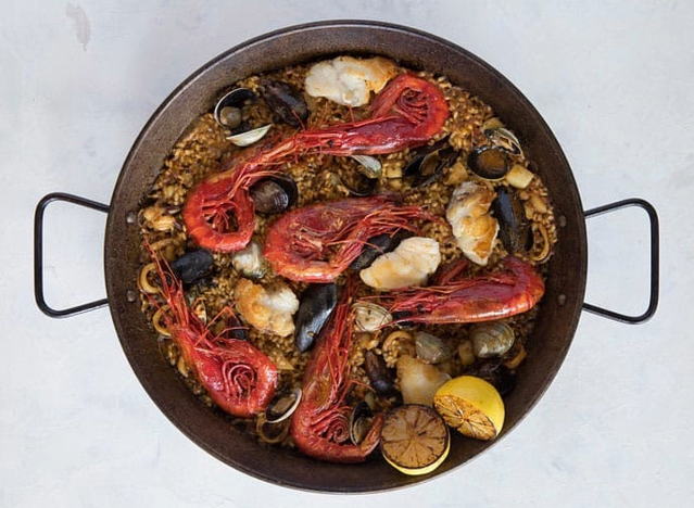 boqueria paella de mariscos dish