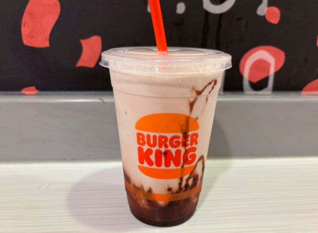 burger king chocolate milshake 