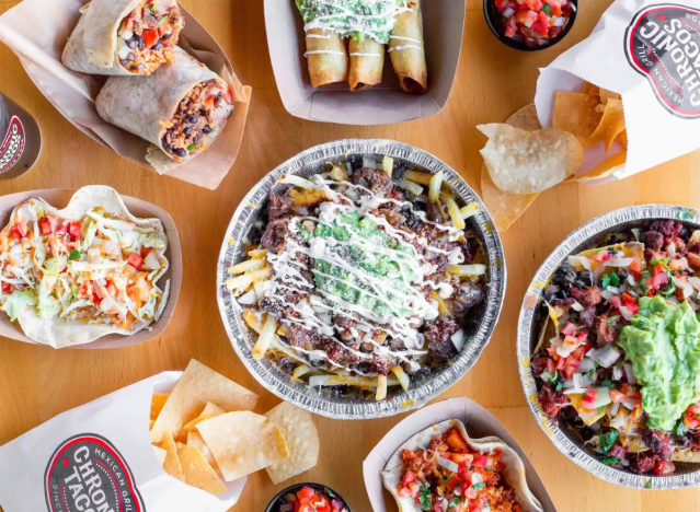 assorted dishes from chronic tacos