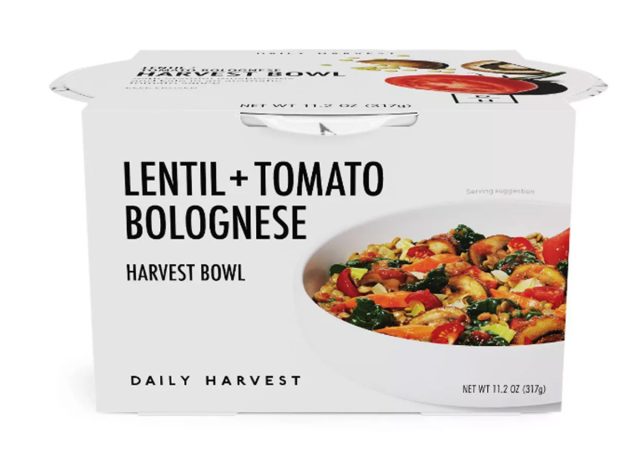 Daily Harvest Lentil and Tomato Bolognese Harvest Bowl