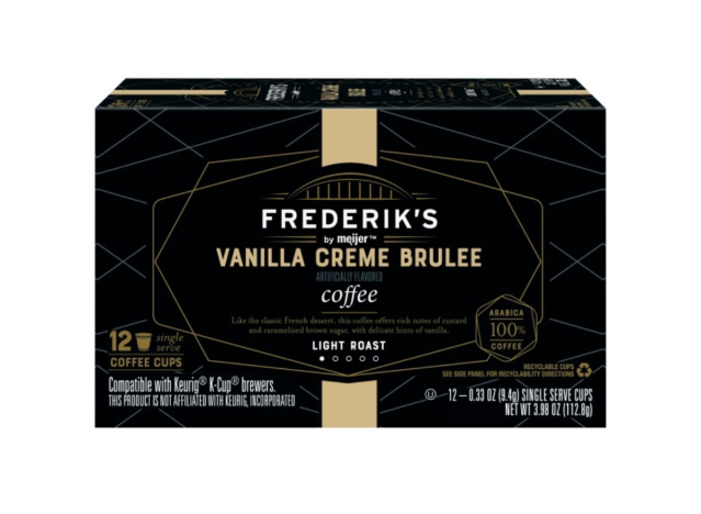 frederiks coffee pods vanilla creme brule box