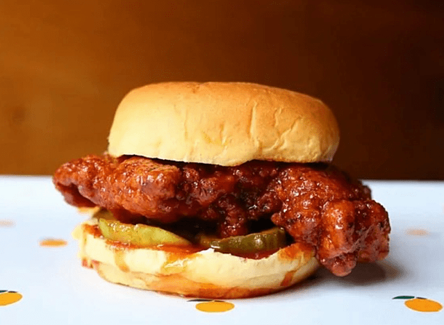 fuku habanero brined chicken sandwich