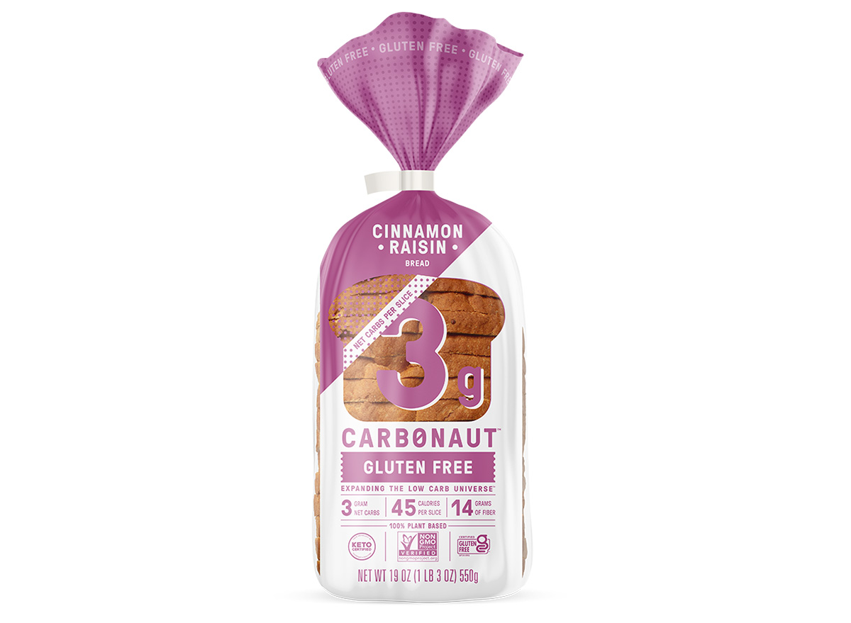 Carbonaut Gluten-Free Cinnamon Raisin Bread