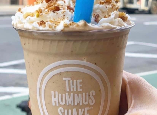 a shake from hummus and pita co