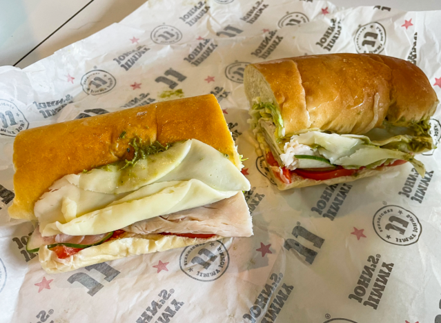 jimmy johns beach club sandwich on wrapper