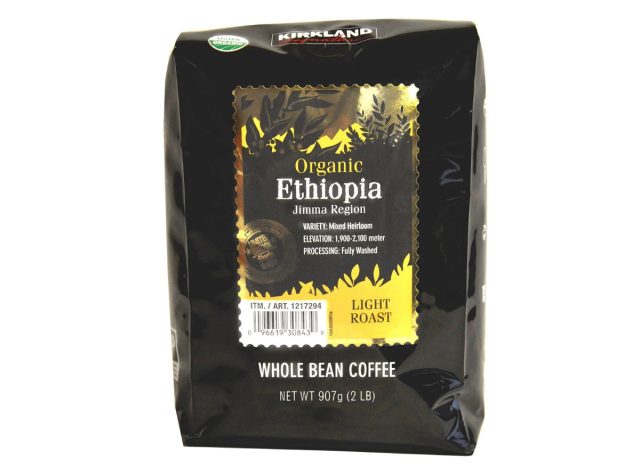 kirkland signature organic ethiopia whole bean coffee