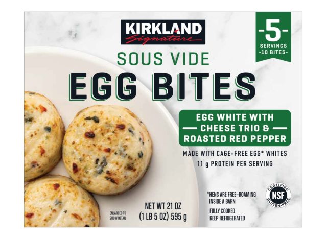 kirkland signature egg white bites with cheese trio and roasted red pepper