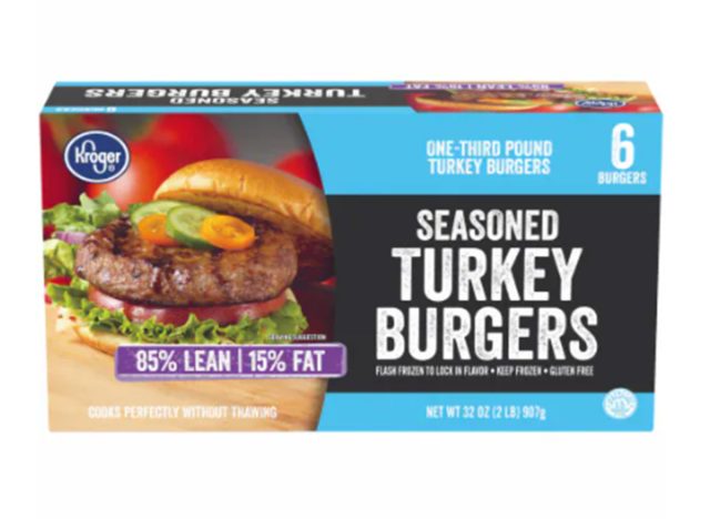 Kroger 85% Lean Seasoned Turkey Burgers