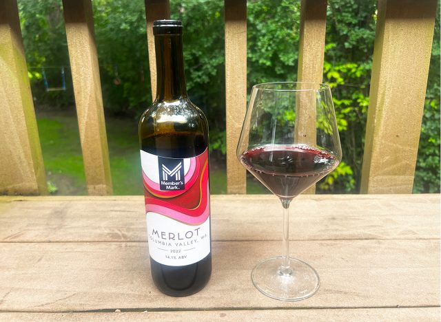 A bottle of Member's Mark Columbia Valley Merlot from Sam's Club