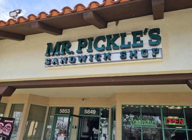 mr. pickles sandwich shop storefront