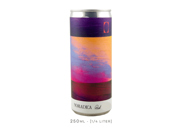 nomadica red canned wine