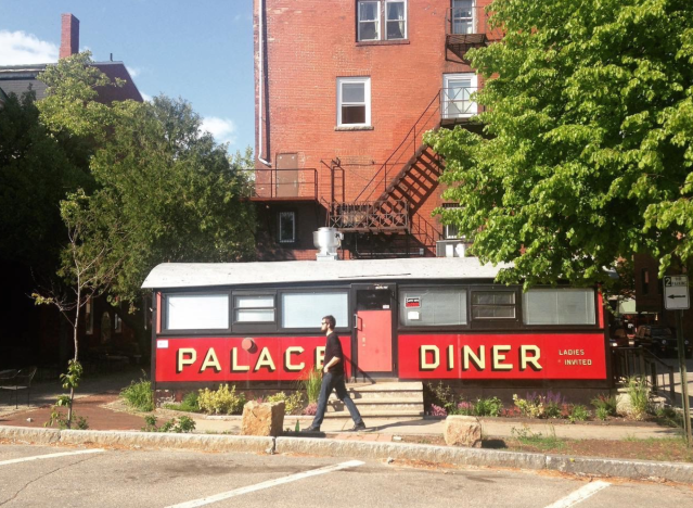 palace diner in converted railroad car 