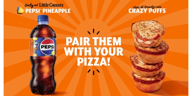 pepsi pineapple and little caesars crazy puffs advertisement