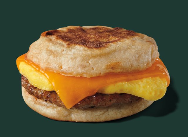 Starbucks Sausage, Cheddar & Egg Sandwich