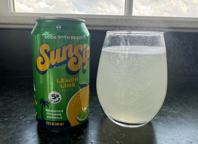 sunsip lemon lime prebiotic soda taste test