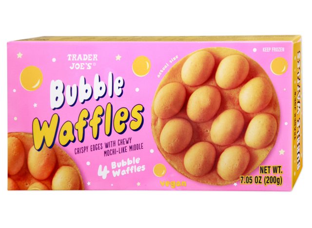box of trader joe's bubble waffles