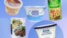 Trader Joe's Mediterranean diet foods collage