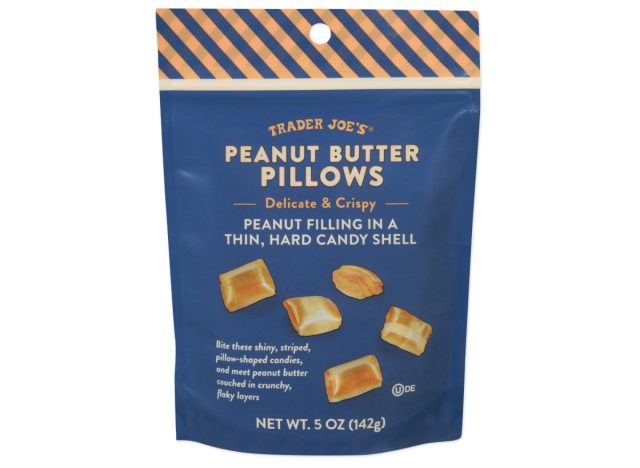 bag of trader joe's peanut butter pillows