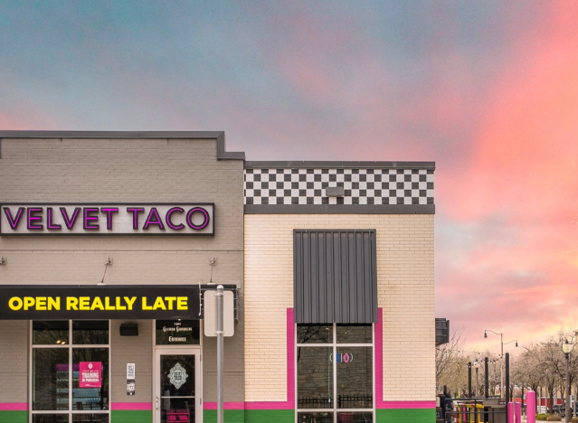 exterior of velvet taco