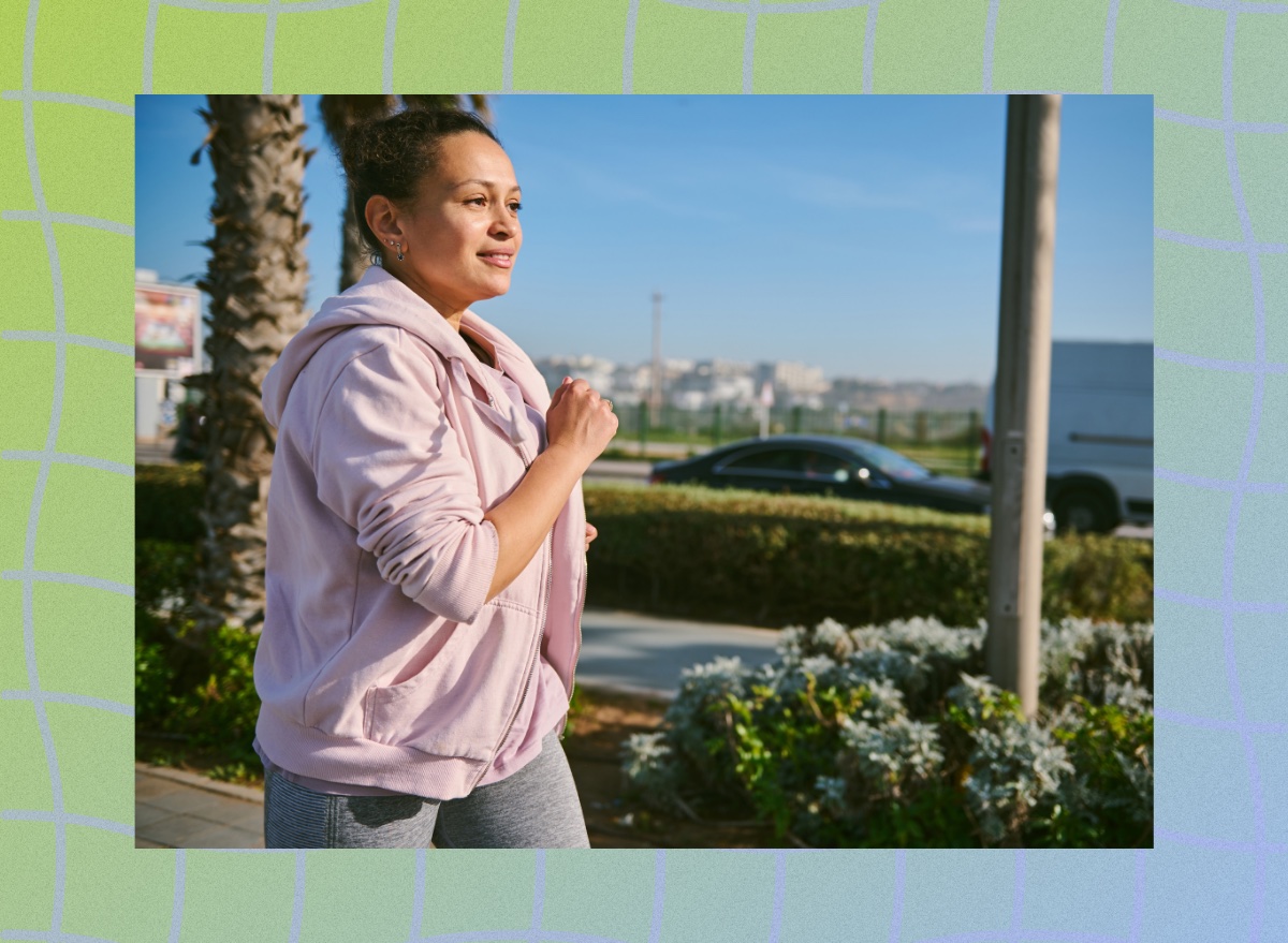 woman running outdoors for exercise