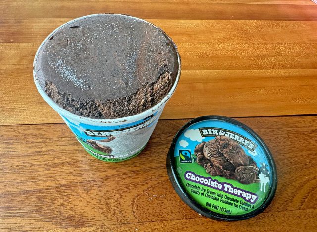 A pint of Ben & Jerry's Chocolate Therapy ice cream