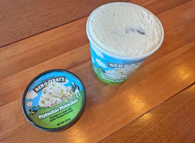 A pint of Ben & Jerry's Pistachio Pistachio ice cream