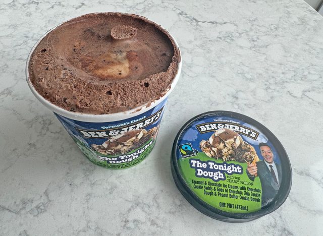 A pint of Ben & Jerry's The Tonight Dough ice cream